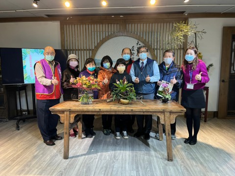 本校邀請金牌花藝國手蒞臨分享座談