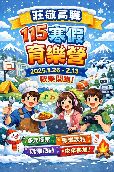 115【寒假育樂營】課程學員名冊